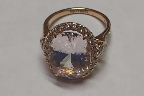 Rose Quartz and Rose Gold Ring