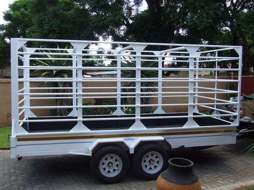 Brand new Engelbrecht 3.5 ton flat bed cattle trailer