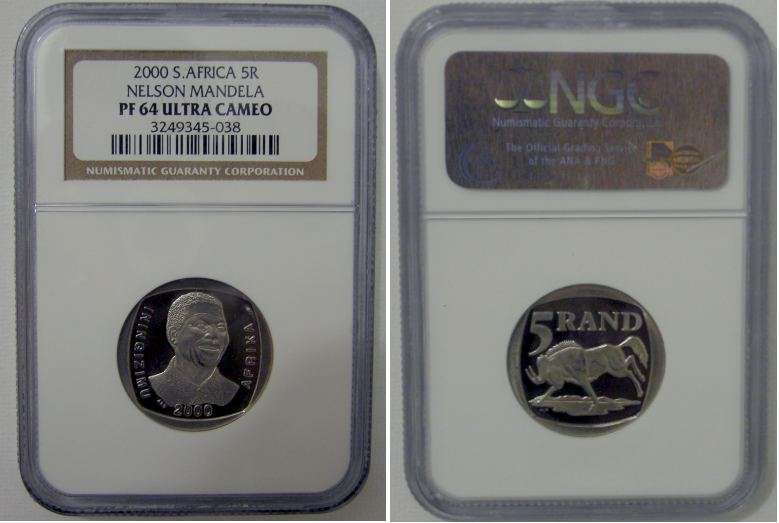 Mandela R5 2000 Graded NGC PF64 - 2 days only!