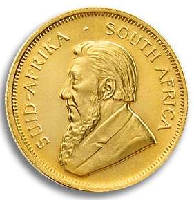 1/4 ounce Kruger rand - gold bullion coin year 2008