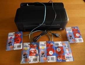 Epson XP-33 printer + 5 new colour ink cartridges