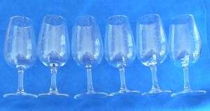 Engraved UCT Wine Society glasses 2012 - 2014