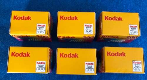 Kodak film (brand new in box): 24 exposures per film