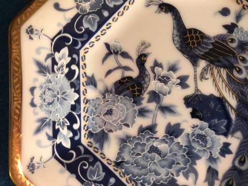 Octagonal Imari style display plate