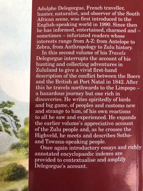 TRAVELS IN SOUTHERN AFRICA, vol II, by Adulphe Delegorgue (as new)