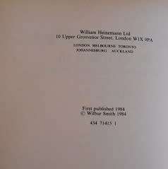 The Leopard Hunts in Darkness, by Wilbur Smith (1st edition, Hardcover)