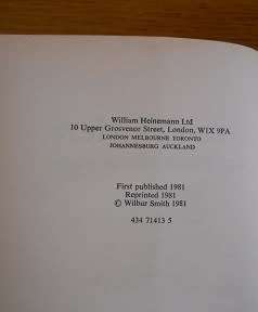 Men of Men, by Wilbur Smith (1st ed. Hardcover)