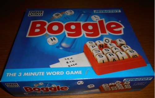 BOGGLE: The three minute word game