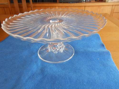 CRYSTAL D`ARQUES (France) CAKE STAND