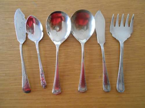Assorted cutlery - silver plate and stainless steel