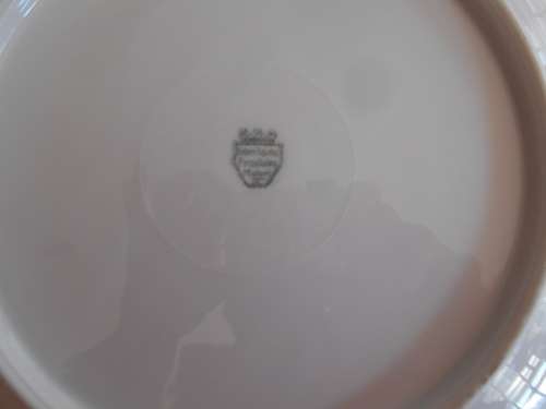 Kobenhavns Porzellain Maleri (KPM) - antique hand decorated cake plate (Denmark)