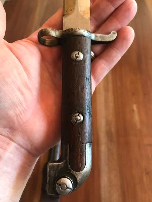 Swedish Model 1914 Mauser Bayonet with rare leather frog