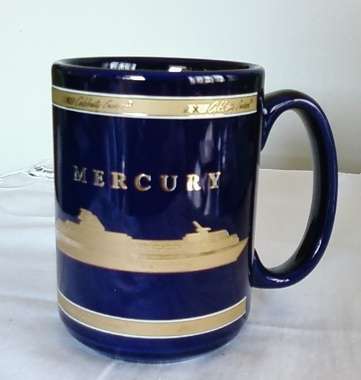 Celebrity Cruises - Mercury Collectors Mug 22kt GOLD Authenticated - BARGAIN!