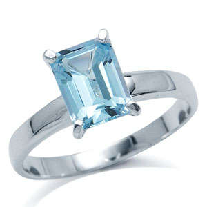 2ct. Natural Sky Blue Topaz Sterling Silver Wedding Band Ring - SIZES 5, 6, 7, 8