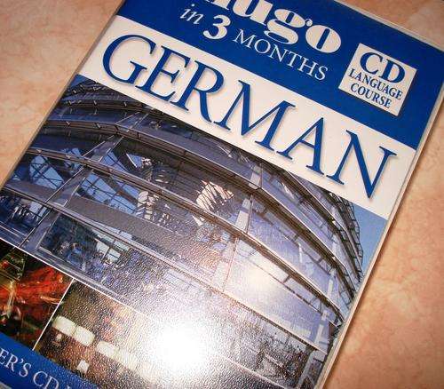 GERMAN CD LANGUAGE COURSE - HUGO IN 3 MONTHS + DICTIONARY GIFT