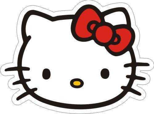 Hello Kitty - High Quality Decal Sticker 3.5" x 4.75" - Made in USA