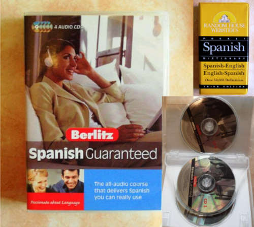 BERLITZ SPANISH GUARANTEED (AUDIO COURSE) + POCKET DICTIONARY