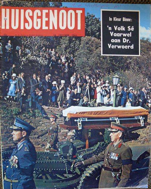 Huisgenoot :: 'n Volk se Vaarwel aan dr. Verwoerd :: 14 Oktober 1966