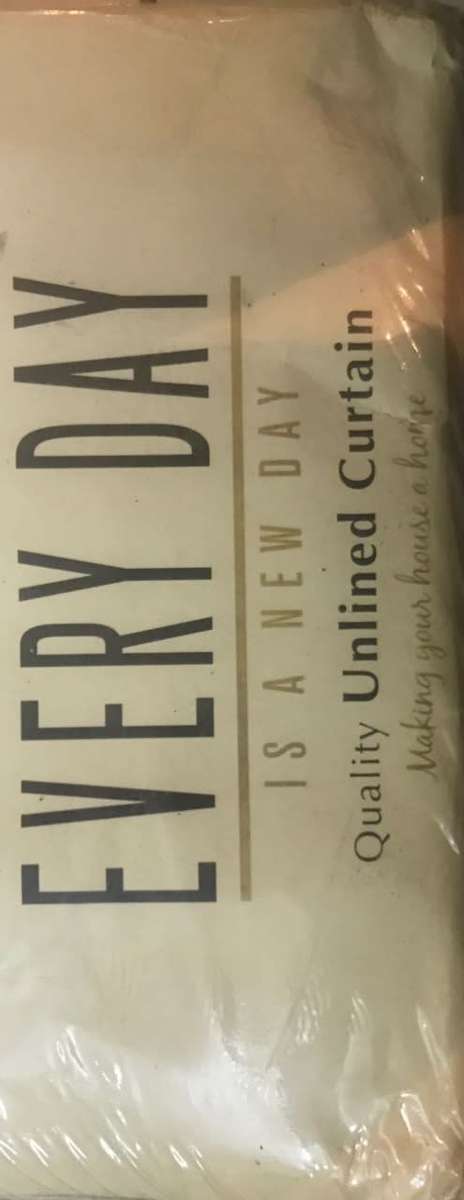 Tab top unlined Curtain(150 * 230)