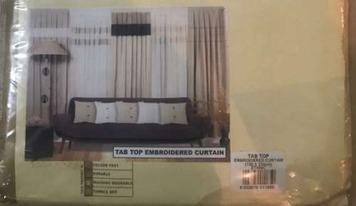 Tab top unlined Curtain(150 * 230)