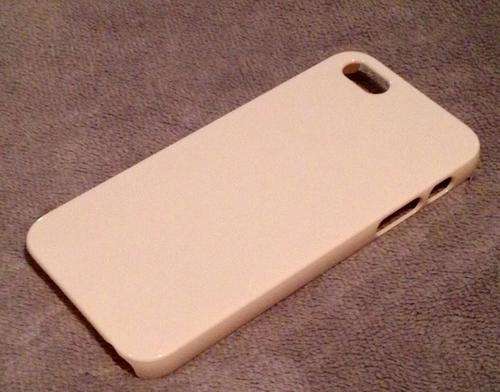 Cream hard back iphone 5/5s cover