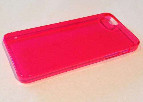 Hot Pink hard back see through iphone 5/5s cover