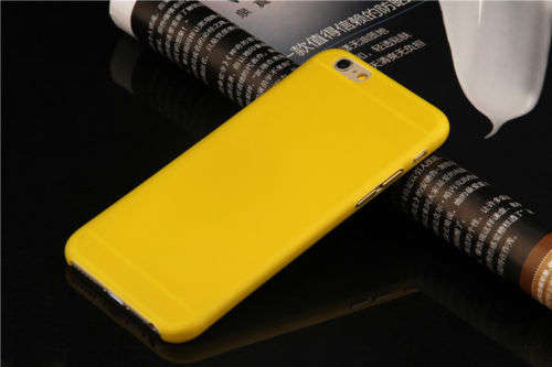 Yellow Matte Ultra Thin Semi See-through Iphone 6 Plus/6s plus Cover Case