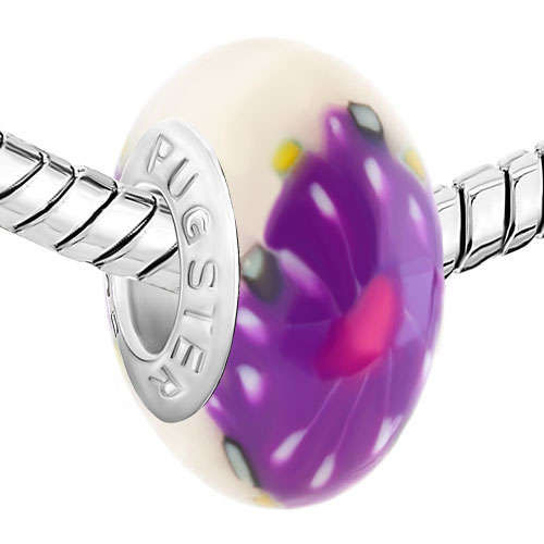 Silver plated genuine Pugster charms for European bracelets (Pandora, Troll etc.)