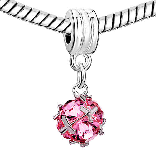 Silver plated genuine Pugster charms for European bracelets (Pandora, Troll etc.)