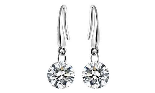 8mm Crystal Earrings