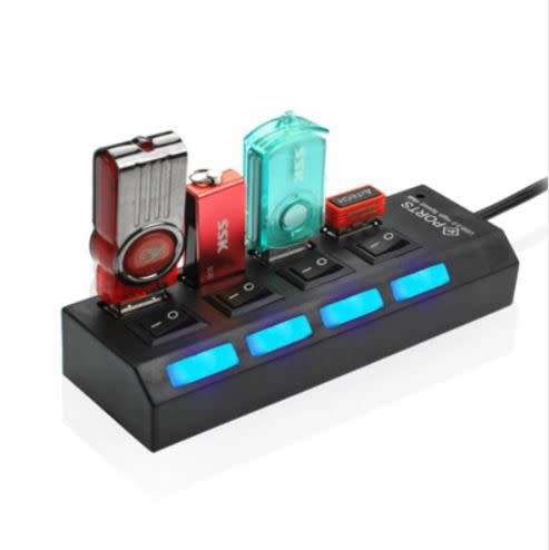 4 Port USB HUB With Independent Switches