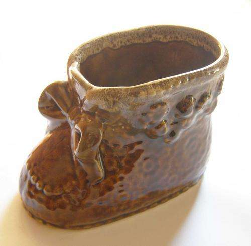 Beautiful Vase - Shaped in a Little girls early 1900's boot