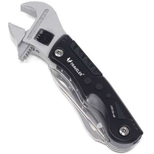 Traveler 12-Multi-Function Tool (Aluminium Handle and Stainless Steel)
