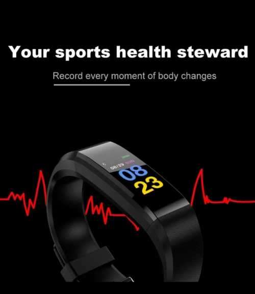 M5 Smart Watch Color Screen Sport Fitness Bracelet Heart Rate Monitor Wristband For iPhone Android