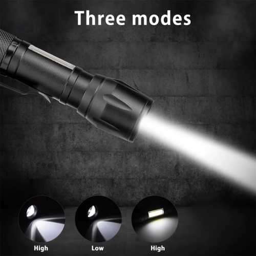 POWERFUL LED FLASHLIGHT Built in Battery Q5 Zoom Focus Torch Lamp 2000 Lumen