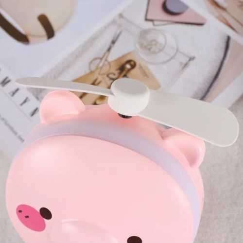 Cute!!! Makeup Mirror With LED Light and Fan
