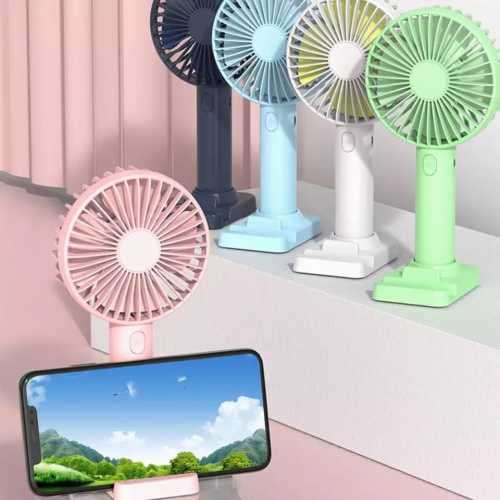 FAN WITH MOBILE PHONE STAND