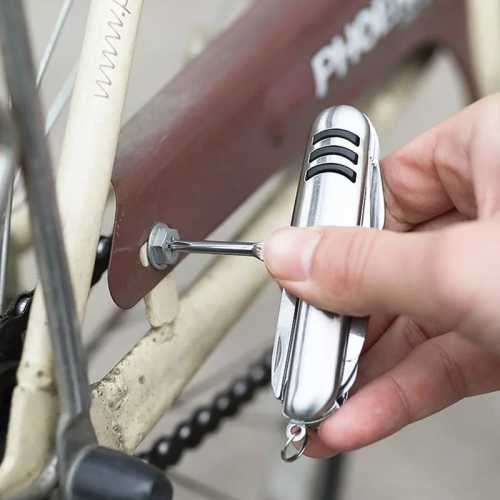 SWISS ARMY STYLE KNIFE (stainless steel)