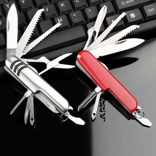 SWISS ARMY STYLE KNIFE (stainless steel)
