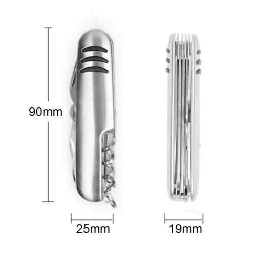 SWISS ARMY STYLE KNIFE (stainless steel)