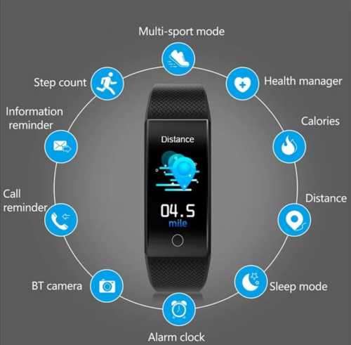 SMART FITNESS (m5) bracelet Heart Rate Monitor Wristband For iPhone Android