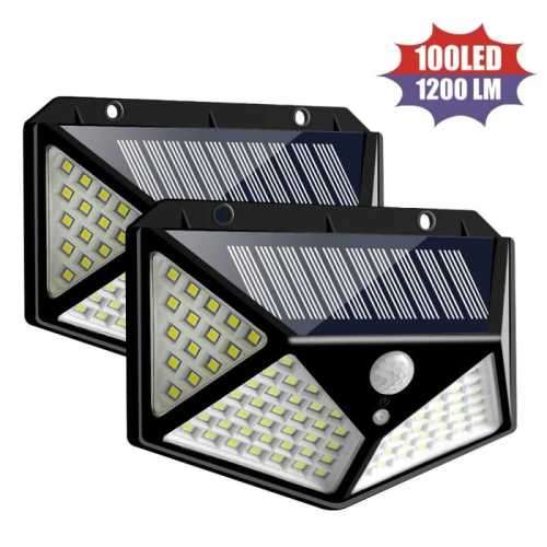 100 LED Solar Light Motion Sensor Waterproof Sunlight Garden Decoration Street Lights Waterproof