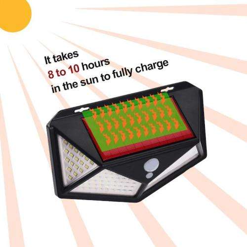 Powerful 100 LED Outdoor Sensor Light , 3 Mode Settings