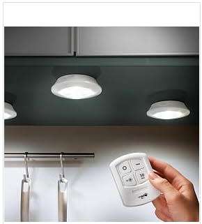 LED Light with Remote Control - Set of 3