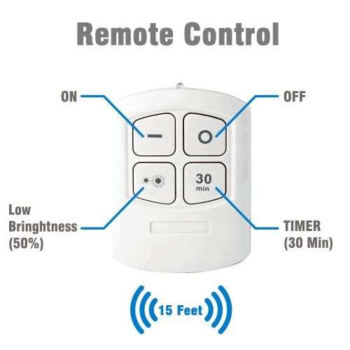 LED Light with Remote Control - Set of 3