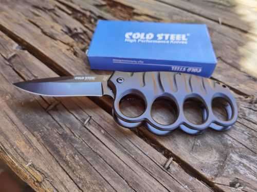 Folding Brass knuckle Knife