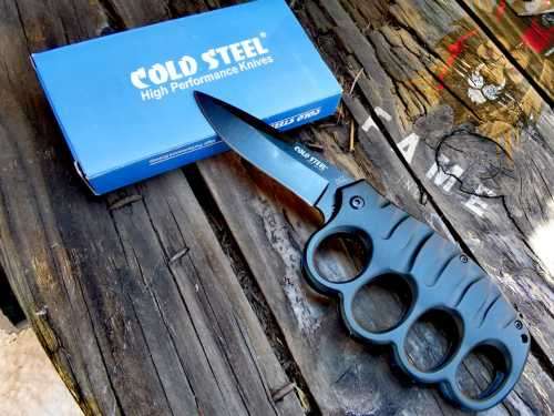 Folding Brass knuckle Knife