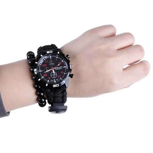 Survival Watch (compass,flint fire starter,whistle)