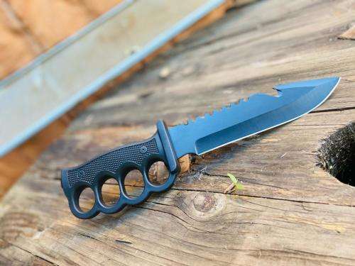 Columbia Survival Knife (flint fire starter ,compass,whistle)