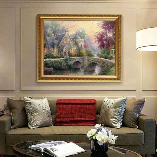 Fairyland Bridge Jigsaw Puzzles for Adults 1000 Piece, Adult Children Intellective Educational Toy